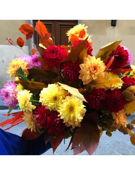 Bouquet autunnale con dalie